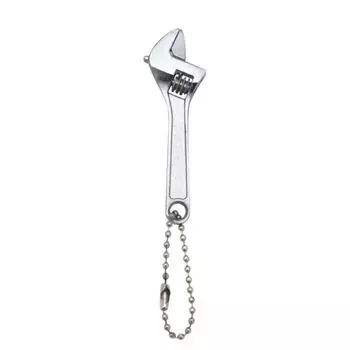 Регулируемый гаечный ключ из высокоуглеродистой стали, 3,94 дюйма, микроразводной ключ, прочный ручной инструмент, рабочий инструмент серебряный