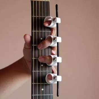 Регулируемый гитарный тренажер для увеличения силы пальцев, удлинитель для гитары white-medium