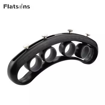 Регулируемый гитарный тренажер Flatsons для расширения пальцев, диапазон силы пальцев, тренажер для гитары, баса чёрный