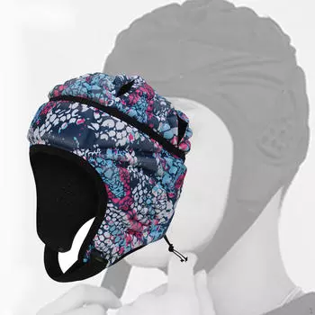 Регулируемый головной убор для регби для футбола, бейсбола, безопасности для взрослых и молодежи Colorful Blue