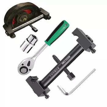 Регулируемый инструмент для снятия коленчатого вала автомобиля Резьбовой съемник шкива коленчатого вала Инструмент для снятия шкива газораспределительного механизма Для инструмента для ремонта автомобиля чёрный