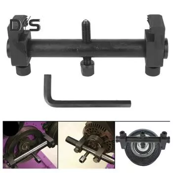 Регулируемый инструмент для снятия шкива коленчатого вала Съемник шкива двигателя Съемник шкива насоса гидроусилителя рулевого управления Инструмент для удаления резьбы с тремя челюстями чёрный