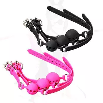 Регулируемый кляп для рта, силиконовый кляп-шар, БДСМ, фетиш, раб, ограничения, секс-игрушка, фетиш, открытый кляп для взрослых игр M