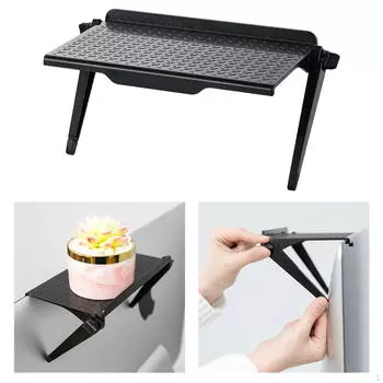 Регулируемый компьютерный пластиковый кронштейн для хранения телевизора, держатель, коробки, колонки, украшение S 8.46x4.45 inch чёрный