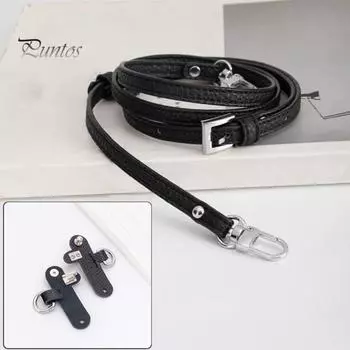 Регулируемый комплект ремней для сумки, искусственный кожаный плечевой ремень с металлическими пряжками, сменный ремень для сумки через плечо для женской мини-сумки через плечо коричневый