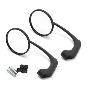 Регулируемый конец мотоцикла заднего вида, боковые детали для модификации мотоцикла, подходит для руля 10 мм чёрный