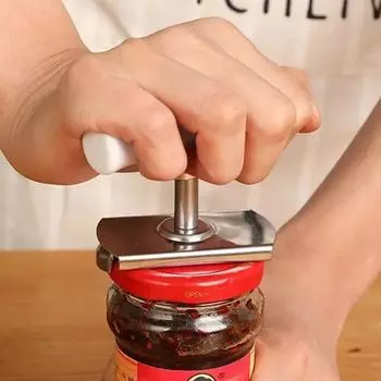 Регулируемый консервный нож Открывалка для стеклянных банок Кухонные гаджеты Инструмент для укупорки Консервный нож Открывалка для стеклянных банок Портативный открывалка для крышек