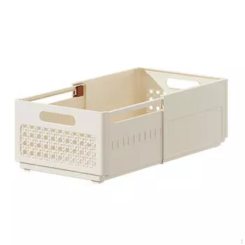 , Регулируемый контейнер для хранения, Расширяемый контейнер-разделитель для шкафа, косметики, дома, кухни, бежевый