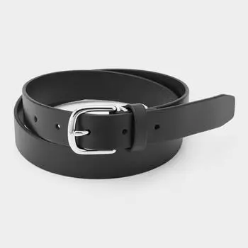 Регулируемый кожаный ремень GU by Uniqlo без стежков