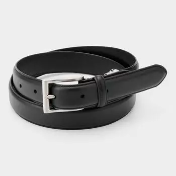 Регулируемый кожаный ремень GU by Uniqlo с боковой строчкой