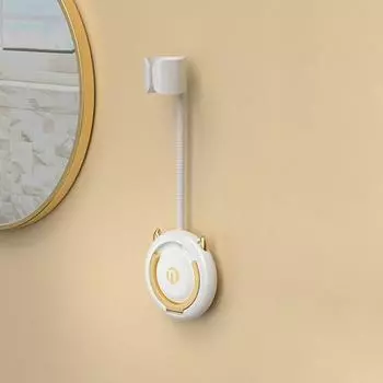 Регулируемый кронштейн для фена в ванной комнате, неперфорированный настенный держатель для хранения фена, органайзер для ванной комнаты и стеллаж для хранения