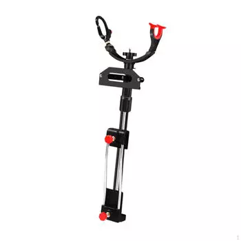 Регулируемый кронштейн для удочки для складных снастей и ящиков с принадлежностями на судах чёрный