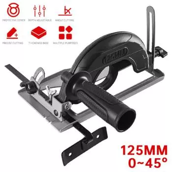 Регулируемый кронштейн угловой шлифовальной машины на 45 градусов, поворотный нож для угловой шлифовальной машины, модифицированная режущая машина, основание кронштейна для дисковой пилы CZ