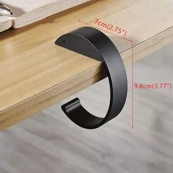 Регулируемый крючок для края стола без перфорации, крючок для подвешивания сумки на край рабочего стола, крючок для подвешивания рюкзака для школьников