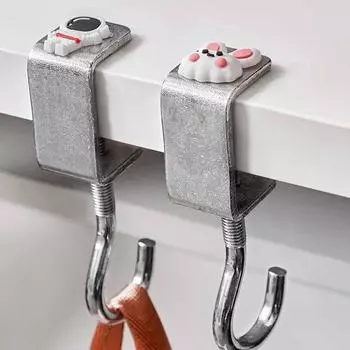 Регулируемый крючок для края стола, вешалка для сумки игровой гарнитуры, держатель для рюкзака, крючок для подвешивания, органайзер для домашнего офиса без перфорации 8X2cm