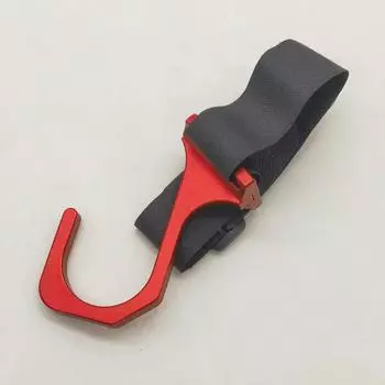 Регулируемый крюк для рулевого колеса из алюминиевого сплава, подвесной крюк, каркас безопасности для легковых и грузовых автомобилей, автомобильные аксессуары чёрный