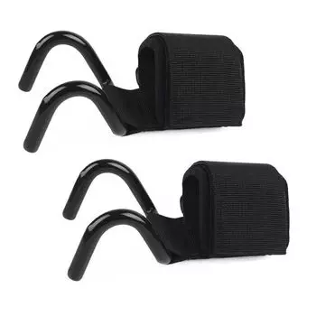 Регулируемый крюк для тяжелой атлетики, прочный крюк для захвата тяжелой атлетики, стальной крюк, захваты для гантелей чёрный