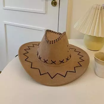 Регулируемый крутой солнцезащитный козырек, пляжная кепка, кепка для девочек, солнцезащитная шляпа, ковбойская шляпа в западном стиле, рыцарская шляпа, шляпа пастушки бежевый