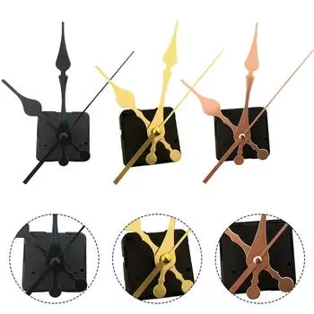 Регулируемый кварцевый часовой механизм с длинными стрелками для проектов деревянных художественных часов розового золота