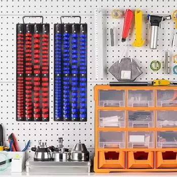 Регулируемый лоток для розеток 1/4 3/8 1/2 Лучший органайзер для хранения розеток Портативный держатель розеток Heavy Duty зелёный