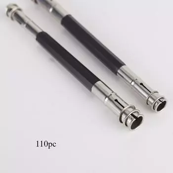 Регулируемый металлический удлинитель для карандашей, подходит для художников, подходит для школ, офисов, рисования, рисования, письма чёрный