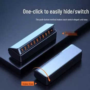 Регулируемый металлический временный держатель номерного знака для парковки автомобиля серебряный