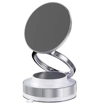 Регулируемый на 360° вакуумный магнитный держатель для телефона, обновленный складной магнитный держатель для телефона в автомобиль, для автомобиля/спортзала/зеркала/душа One Size белый