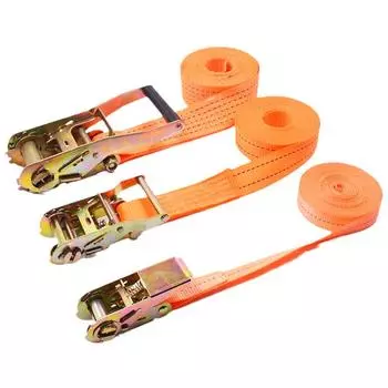 Регулируемый надежный ремень для безопасной перевозки багажа, ремень с храповым механизмом для переднего грузового автомобиля и грузовика с металлической пряжкой чёрный