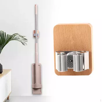 Регулируемый настенный держатель для метлы и швабры для организации домашнего пространства Color A