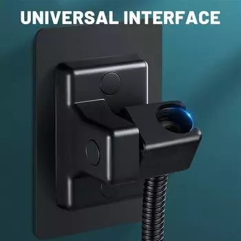 Регулируемый настенный кронштейн для насадки для душа Аксессуары для ванной комнаты Прочный самоклеящийся ручной кронштейн для насадки для душа