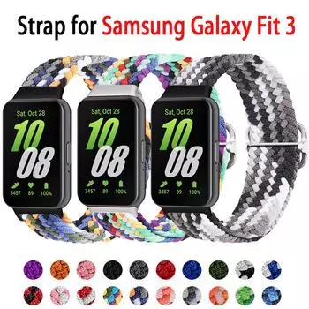 Регулируемый нейлоновый ремешок для Samsung Galaxy Fit 3, дышащий сменный аксессуар, эластичный браслет для ремешка Samsung Fit 3 For Galaxy Fit 3