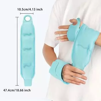 Регулируемый охлаждающий гелевый компресс спортивный пакет со льдом для снятия боли в мышцах и суставах многоразовый охлаждающий гелевый компресс для талии, плеч, шеи синий