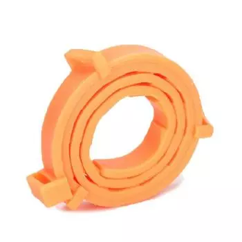 Регулируемый ошейник для контроля клещей, натуральных вредителей, ошейник от блох для домашних животных, ошейник для профилактики блох, водонепроницаемый уникальный уникальный для собак/кошек 62cm оранжевый