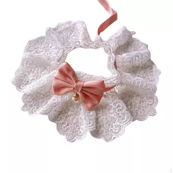 Регулируемый ошейник для кошек, кружевной милый шарф для вечеринки с кошками, нагрудник для щенков для улицы