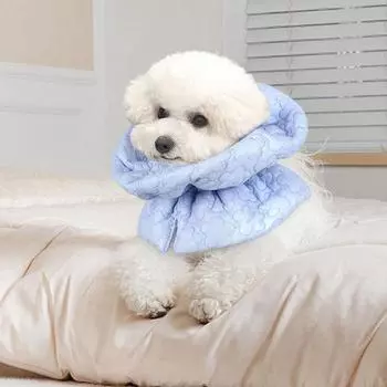 Регулируемый ошейник для кошек, останавливающий лизание и укусы, теплый медицинский ошейник для кошек, защитный ошейник для кошек фиолетовый