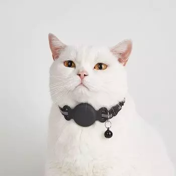 Регулируемый ошейник для кошек с защитой от потери, водонепроницаемый ошейник для отслеживания кошек, для улицы фиолетовый