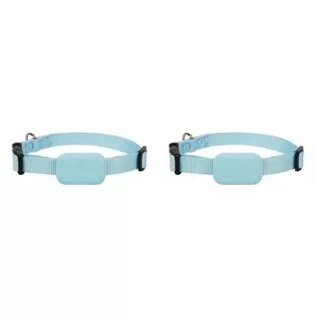 Регулируемый ошейник для собак для iOS, трекер для защиты от потери домашних животных для кошек и собак (синий)