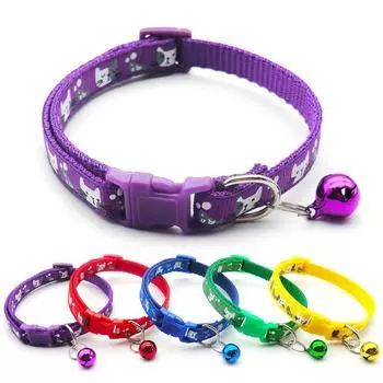 Регулируемый ошейник с защитой от потери кошки и собаки с колокольчиком, ожерелье, украшения для фестивалей, вечеринок, принимая розы красного