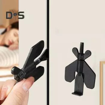 Регулируемый переносной дверной замок, дополнительная конфиденциальность, безопасность дома, дверной стопор, замок, замок для отеля, квартиры, общежития, путешествия, дверной шкафчик из нержавеющей стали 304 чёрный