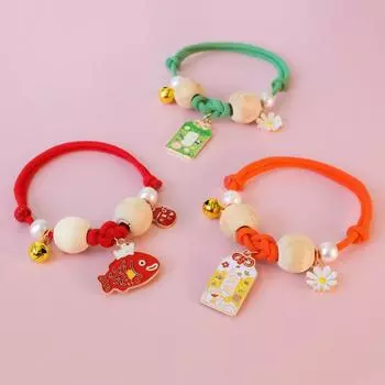 Регулируемый плетеный ошейник для кошек, ошейник для животных от вшей, креативный колокольчик для домашних животных, товары для животных S оранжевый