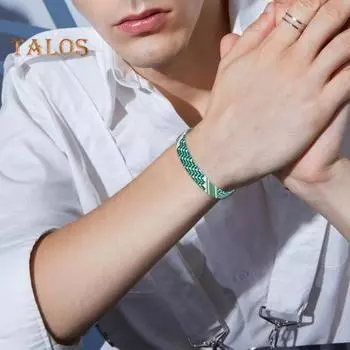 Регулируемый плетеный ремешок на руку с традиционными узорами, платок с геометрическим точечным принтом, стильный плетеный браслет, соответствующий цвету, браслет красный