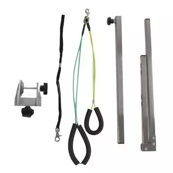 Регулируемый по высоте кронштейн для стола для ухода за собаками, 35 дюймов, складной кронштейн для ухода за собаками с зажимом и петлей