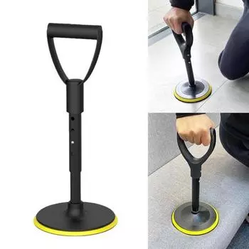 Регулируемый подлокотник для вспомогательных средств передвижения с противоскользящим 7-дюймовым основанием из алюминиевых ручек поддерживает 600-фунтовое оборудование для помощи при передвижении для пожилых людей. Стабильность. чёрный