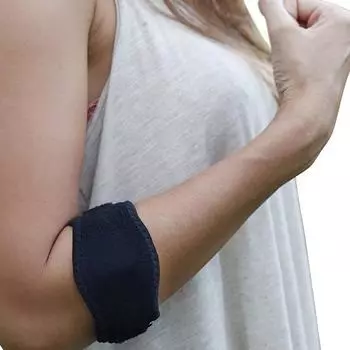 Регулируемый подлокотник, поддержка локтя, бандаж, облегчение боли в суставах, защита локтя, предплечье, теннис, гольф чёрный