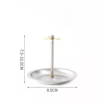 Регулируемый поднос для благовоний из нержавеющей стали, курильница из сандалового дерева, бытовая гостиная, спальня, подставка для благовоний от комаров, поднос для благовоний, базовый кронштейн small 7.5-11.5*8.5cm