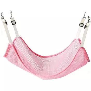 Регулируемый подвесной гамак для кошек, кровать для сна в домашней клетке для кошек, кровать для принятия солнечных ванн, место для отдыха в подвесной клетке розовый