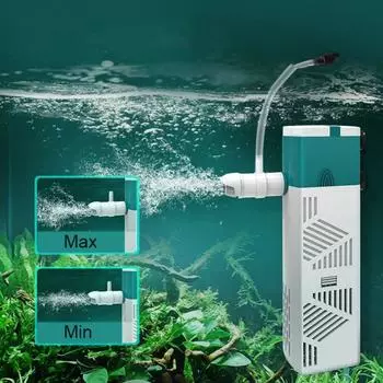 Регулируемый погружной фильтр для аквариума 3/6/10 Вт, фильтр-коллектор для аквариума 3W