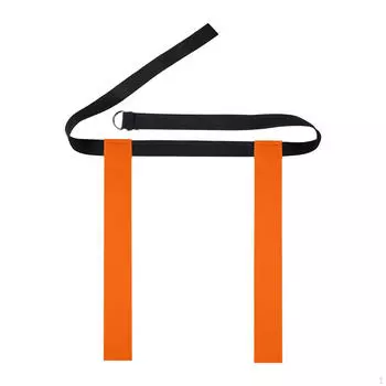 Регулируемый пояс для флаг-футбола и регби, необходимое снаряжение для командных мероприятий оранжевый