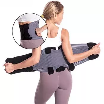 Регулируемый пояснично-крестцовый поддерживающий пояс для поднятия тяжестей M-waistline 58-78cm