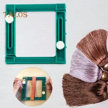 Регулируемый производитель кисточек, портативный квадратный кулон с кисточками ручной работы, инструмент для изготовления украшений, проект «сделай сам», подарки для любителей рукоделия 1pc